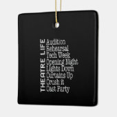 Schauspielerin Broadway Schauspielerin Musical Lov Keramikornament (Links)