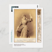 Schauspielerin Dame Ellen Terry Postkarte (Vorne/Hinten)