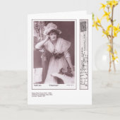 Schauspielerin Ellen Terry Grußkarte Karte (Gelbe Blume)