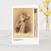Schauspielerin Ellen Terry Grußkarte Karte (Gelbe Blume)