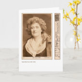 Schauspielerin Ellen Terry Grußkarte Karte (Gelbe Blume)