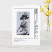 Schauspielerin Ellis Jeffreys Gruß-Karte Karte (Gelbe Blume)