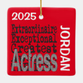 Schauspielerin Extraordinaire CUSTOM Keramikornament (Rückseite)