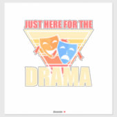 Schauspielerin für das Drama Aufkleber (Blatt)