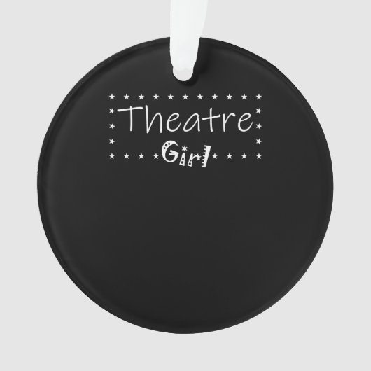 Schauspielerin Girl - Broadway Star Schauspiel Sch Ornament (Vorderseite)