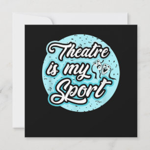 Schauspielerin ist mein Sport Drama Schauspiel Bro Dankeskarte