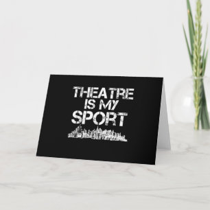 Schauspielerin ist mein Sport Musical Acting Schau Karte