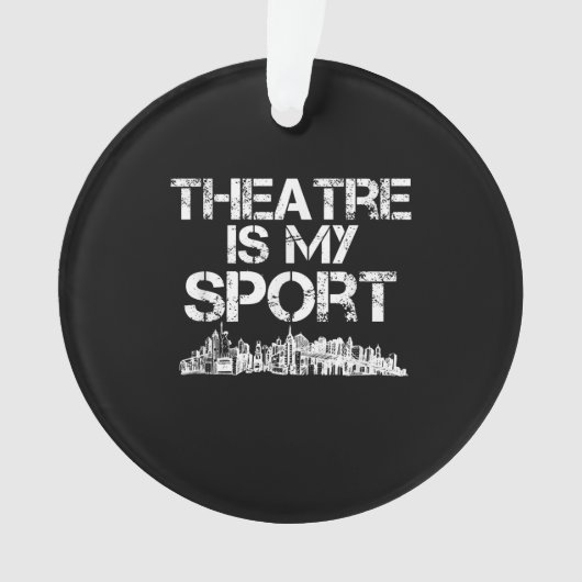 Schauspielerin ist mein Sport-Musical-Schauspiel-S Ornament (Vorderseite)