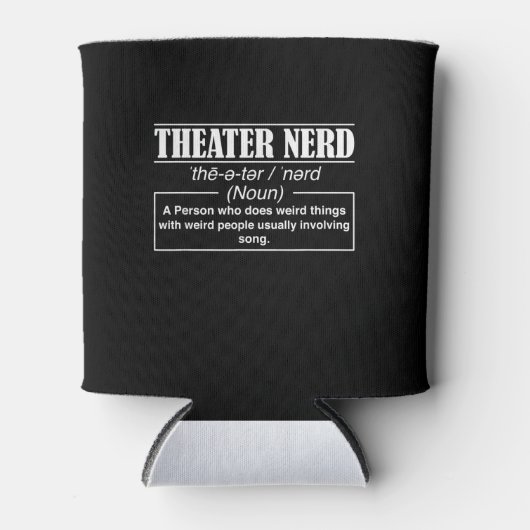 Schauspielerin Nerd Definition Bühne Schauspieler Dosenkühler (Vorderseite)