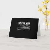 Schauspielerin Nerd Definition Bühne Schauspieler  Karte (Gelbe Blume)