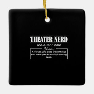 Schauspielerin Nerd Definition Bühne Schauspieler Keramikornament