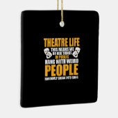 Schauspielerin Nerd Drama Schauspiel Männer Frauen Keramikornament (Rechts)
