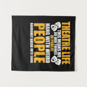 Schauspielerin Nerd Drama Schauspiel Männer Frauen Wandteppich (Vorderseite (Horizontal))