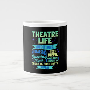 Schauspielerin Nerd Schauspielerin Musikalische Sc Jumbo-Tasse