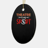 Schauspielerin Schauspiel Schauspielerin ist meine Keramik Ornament (Links)