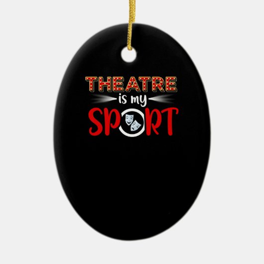 Schauspielerin Schauspiel Schauspielerin ist meine Keramik Ornament (Vorne)