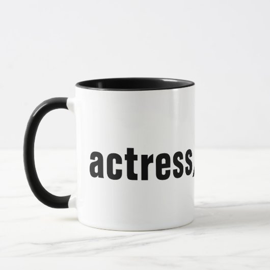 Schauspielerin Tasse (Links)