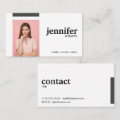 Schauspielerin Visitenkarte (Vorne/Hinten)