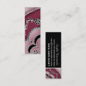 Schauspielerin Vorlage für skinny Business Card Mini Visitenkarte (Vorne/Hinten)