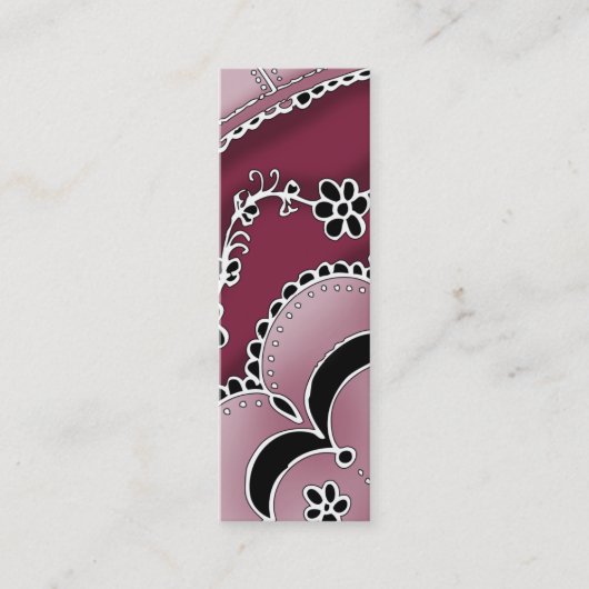 Schauspielerin Vorlage für skinny Business Card Mini Visitenkarte (Vorderseite)