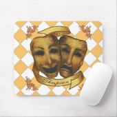 Schauspielermasken Mousepad (Mit Mouse)