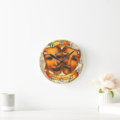 Schauspielermasken Runde Wanduhr (Zuhause)