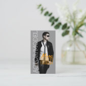 Schauspielermodell Filmtheater Visitenkarte (Stehend Vorderseite)