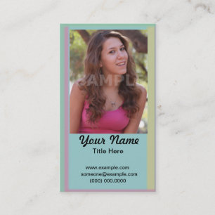 Schauspielheadshot-Geschäfts-Karte Visitenkarte