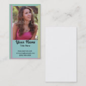 Schauspielheadshot-Geschäfts-Karte Visitenkarte (Vorne/Hinten)