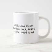 Schauspielmodell Positive Erinnerungen Jumbo-Tasse (Rechts)