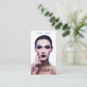 Schauspielmodelle Headshot Foto Moderne Fotografie Visitenkarte (Stehend Vorderseite)