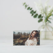 Schauspielmodelle Tänzer Foto moderne schwarze Typ Visitenkarte (Stehend Vorderseite)