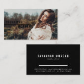 Schauspielmodelle Tänzer Foto moderne schwarze Typ Visitenkarte (Vorne/Hinten)