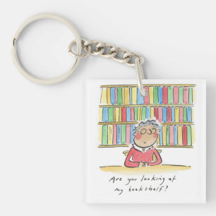 Schaust du in mein Bücherregal? Schlüsselanhänger