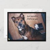 Schaut einfach bei euch vorbei. postkarte (Vorne/Hinten)