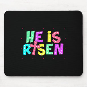 Schaut, er ist riskiert Jesus Christlichen Osterki Mousepad