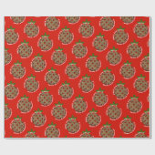 Schaut euch die Hallen mit Pickleballs an Geschenkpapier (Flach)