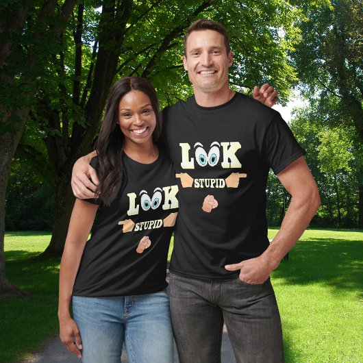 Schaut euch die stupiden Hand Zeig Unisex an T-Shirt