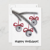 Schaut frohe Feiertage Postkarte an (Vorne/Hinten)