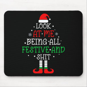 Schaut mich an, wie ich so festlich und lustig Wei Mousepad