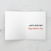 Schaut und Persönlichkeits-HundeValentinsgruß Feiertagskarte (Innenseite)