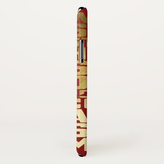 SCHAZAM! | Abilities Golden Typografy Graphic Case-Mate iPhone Hülle (Hinten/Rechts)