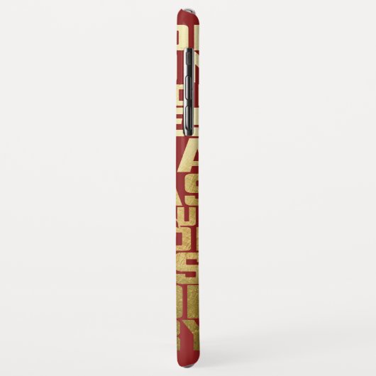 SCHAZAM! | Abilities Golden Typografy Graphic Case-Mate iPhone Hülle (Hinten/Links)