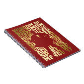 SCHAZAM! | Abilities Golden Typografy Graphic Notizblock (Rechte Seite)