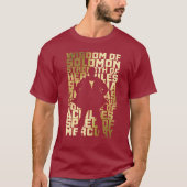 SCHAZAM! | Abilities Golden Typografy Graphic T-Shirt (Vorderseite)