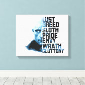 SCHAZAM! | Dr. Sivana Seven Deadly Sins Graphic Leinwanddruck (Insitu (Holzboden))