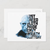 SCHAZAM! | Dr. Sivana Seven Deadly Sins Graphic Postkarte (Vorne/Hinten)