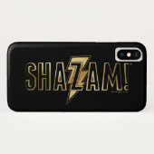 SCHAZAM! | Gold-Logo Case-Mate iPhone Hülle (Rückseite (Horizontal))