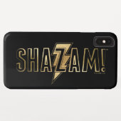 SCHAZAM! | Gold-Logo Case-Mate iPhone Hülle (Rückseite (Horizontal))