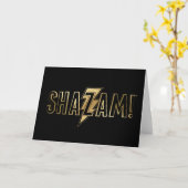SCHAZAM! | Gold-Logo Karte (Gelbe Blume)